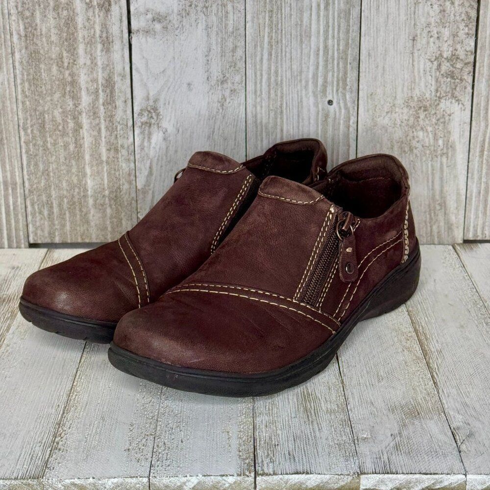 Clarks Collection Brown Loafers Carleigh Ray Size 7.5 M